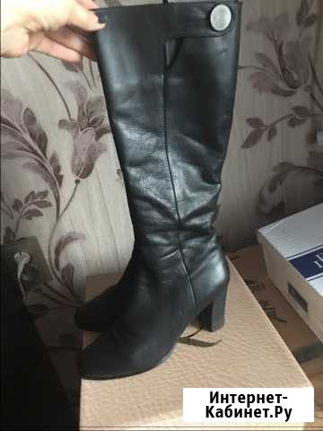 Сапоги осенние кожаные Астрахань - изображение 1