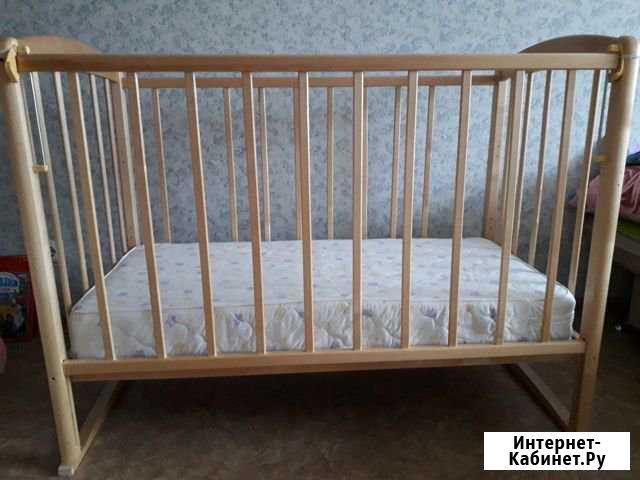 Кроватка с матрасом Краснокамск - изображение 1