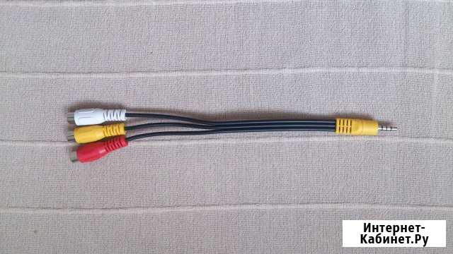 Кабель переходник Jack 3,5 мм 3Rca Королев - изображение 1