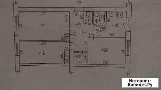 3-к квартира, 60 кв.м., 1/5 эт. Новозыбков