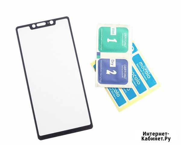 Mi 8 SE защитное стекло 3D черное Челябинск - изображение 1