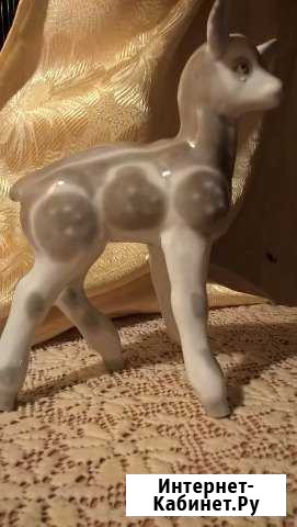 Статуэтка фарфор Олененок Архангельск - изображение 1