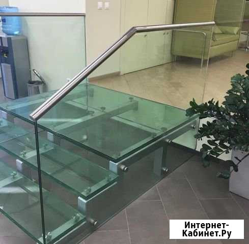 Ограждение из стекла для дома Нурлат - изображение 1