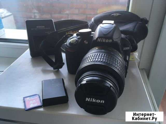 Nikon D3100 18-55 VR kit Железногорск - изображение 1
