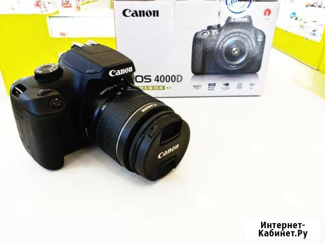 Canon EOS 4000D Kit, гарантия 16 мес - Б/У Новочеркасск - изображение 1