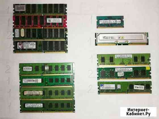 Оперативная память ddr i/ddr ii/ddr iii/ноутбучная Железнодорожный