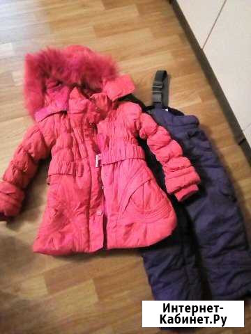 Костюм зимний для девочки, размер 110 Воронеж - изображение 1