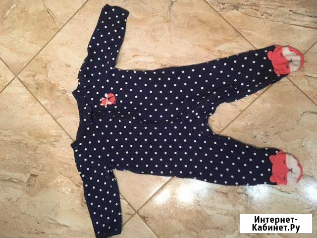 Почти новый комбинезон слип Carters с лисенком Санкт-Петербург - изображение 1