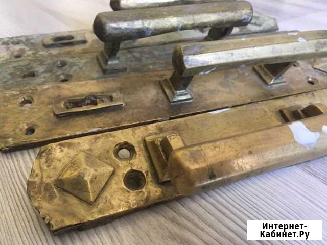 Ручки дверные старинные СССР медные латунные Краснодар - изображение 1