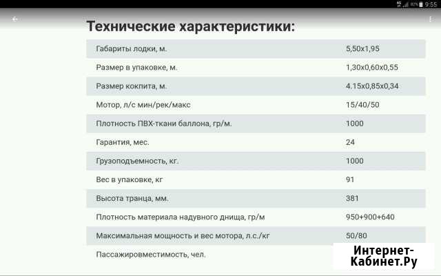 Надувная лодка Solar 555 Красноярск - изображение 1