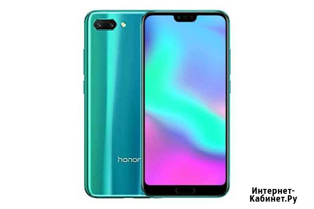 Почти Новый Смарт Honor10 4/64GB Мерцающий Зеленый Тихорецк - изображение 1