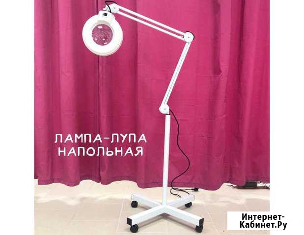Лампа лупа напольная на колесиках. Новая Тула - изображение 1