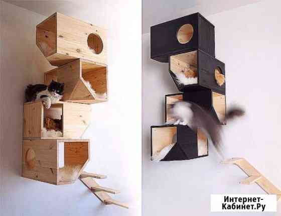 Дом для кота настенный (дерево), 1-4 чудовища Ростов-на-Дону