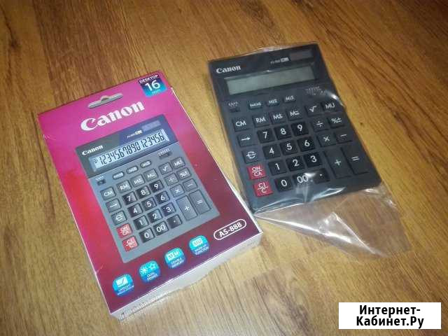 Калькулятор Canon AS-888 16-разрядный черный Тольятти - изображение 1