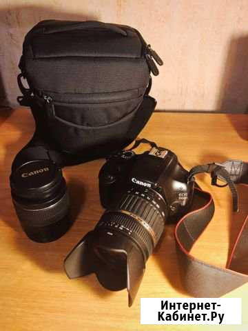Фотоаппарат Canon EOS 1100D и объектив Tamron 18-2 Курск - изображение 1