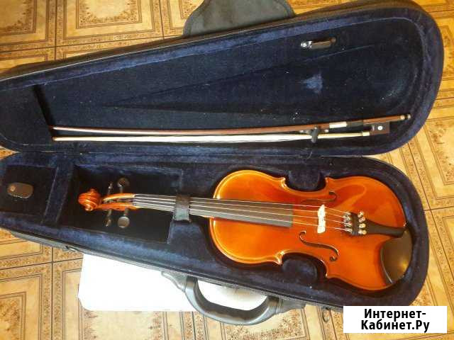 Скрипка Strunal (Cremona) 1/2 + смычек + кейс Электросталь - изображение 1