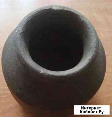 Старинный серый глиняный горшок или крынка Нижний Новгород