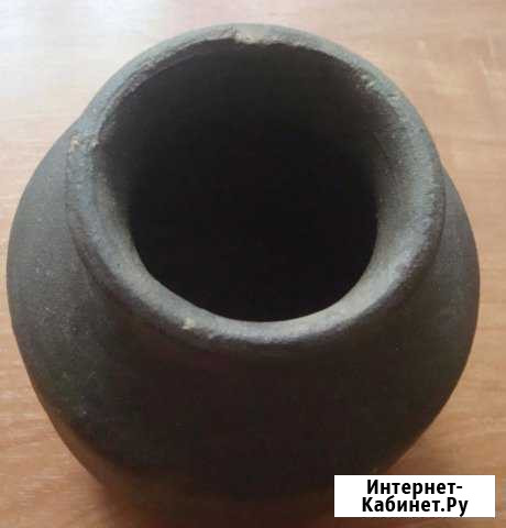 Старинный серый глиняный горшок или крынка Нижний Новгород - изображение 1