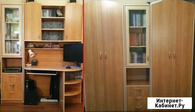 Стенка с компьютерным столом, шкафами и пеналами Белгород - изображение 1