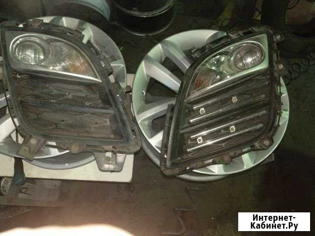 Решетки пер правая и левая бампера с птф Мазда cx7 Мурманск - изображение 1