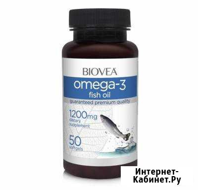 Омега 3 (3-6-9) BioVea omega-3 fish OIL 1200 мг 50 Москва - изображение 1