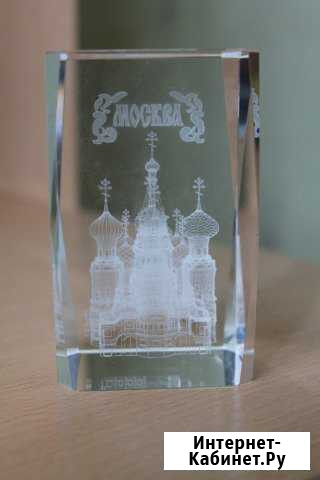 Стеклянный сувенир Москва Хабаровск - изображение 1