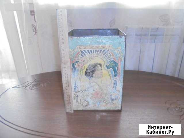 Коробка жестяная. Карамель. Дореволюционная Красноярск - изображение 1