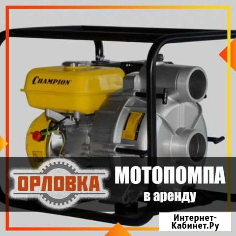 Мотопомпа champion в аренду. Прокат мотопомпы Набережные Челны - изображение 1