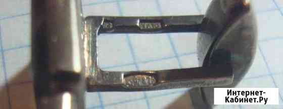 Запонки серебренные 875 пробы со звездой Нижний Новгород