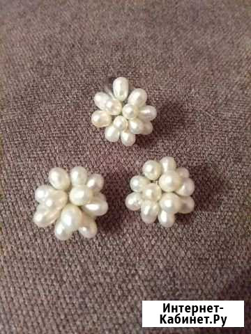 Бижутерия. Комплект из кольца и серёжек-гвоздиков Казань - изображение 1