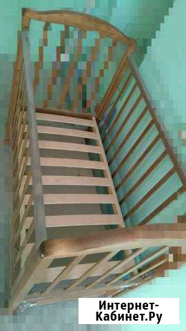 Детская кроватка из натурального дерева Калуга - изображение 1