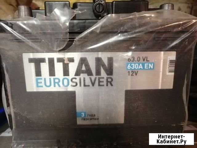 Автомобильный аккумулятор titan euro silver 63Ah Карталы - изображение 1