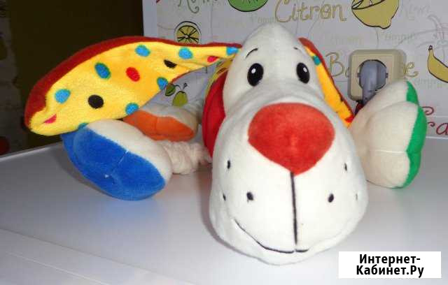 Прикольная мягкая игрушка Собачка / собака-резинка Красноярск - изображение 1