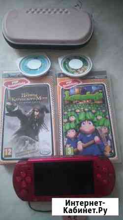 Psp 3008, игры 4 шт., чехол, можно всё отдельно Московский