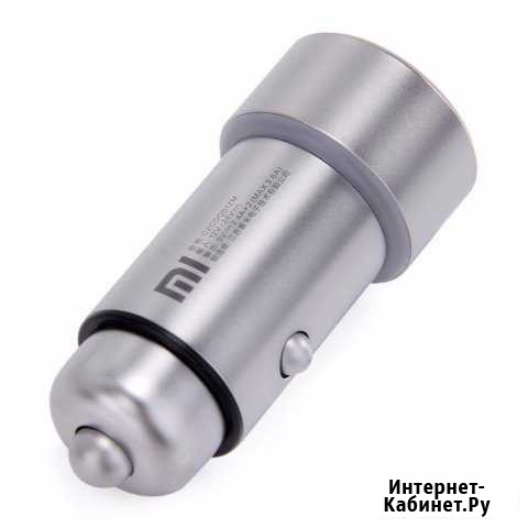Автомобильная зарядка Xiaomi MI car charger 2,4A/2 Красноярск - изображение 1