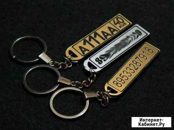 Брелок гос номер Калуга