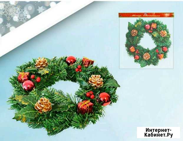 Венок хвойный декоративный Набережные Челны - изображение 1