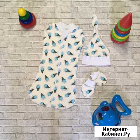 Пеленка-кокон,царапки,шапочка Наро-Фоминск - изображение 1