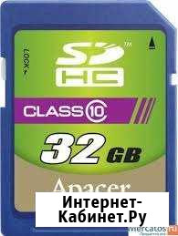 Карта памяти Apacer sdhc 32GB Class10 Красноярск - изображение 1