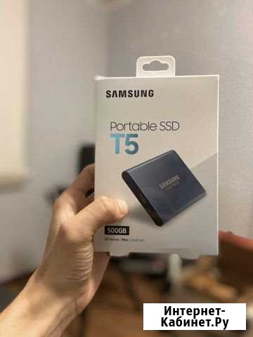 Внешний жёсткий диск SAMSUNG Portable SSD T5 500GB Краснодар - изображение 1
