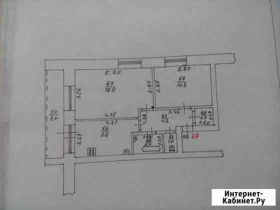 2-к квартира, 48 кв.м., 3/3 эт. Зуевка