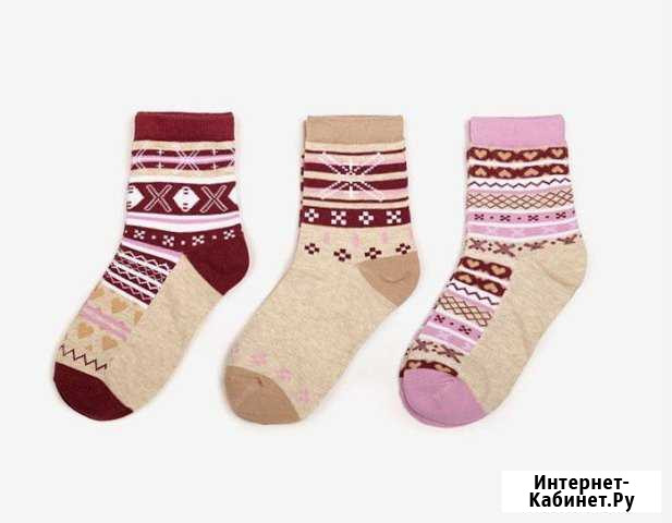3 пары носков,новые 4-5Л Саратов - изображение 1