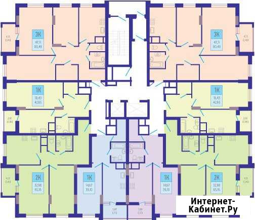 3-к квартира, 80.5 кв.м., 4/17 эт. Нижний Новгород - изображение 1