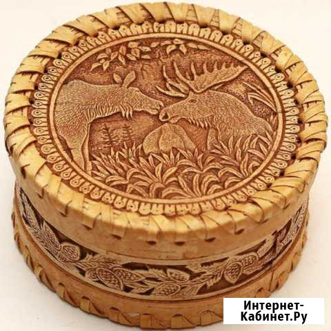 Шкатулка из бересты Животные Магнитогорск - изображение 1