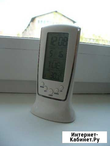 Отличный удобный будильник с термометром Иркутск - изображение 1