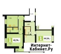 1-к квартира, 44.2 кв.м., 2/9 эт. Саранск - изображение 1