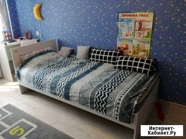 Кровать с матрасом, 1 сп(90*200) Ярославль - изображение 1