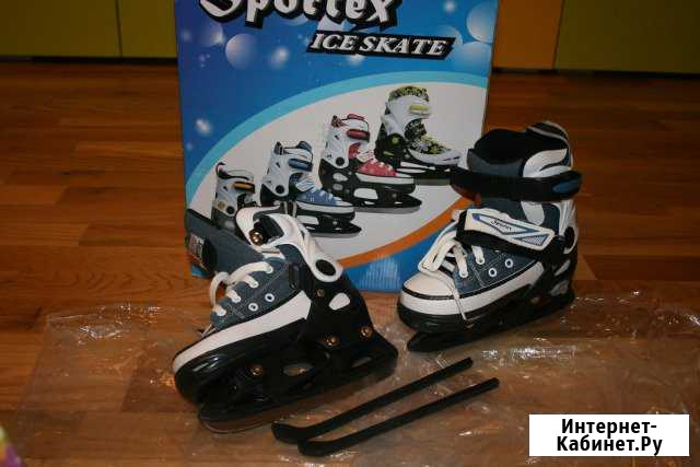 Коньки Sportex (детские) раздвижные размер 29-32 Самара - изображение 1