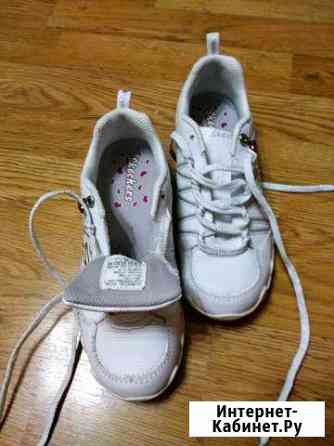 Кроссовки кожаные белые для девочки Воронеж