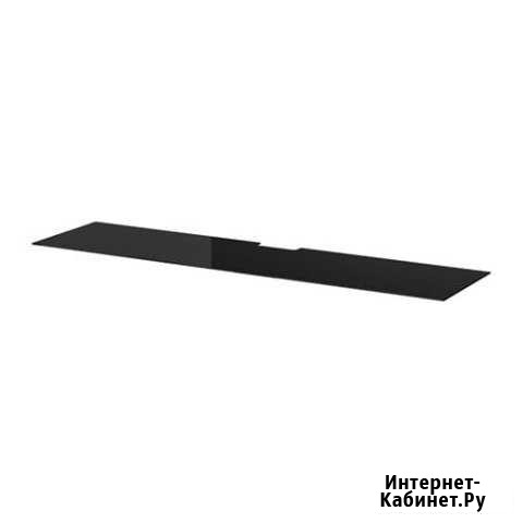 Besto, IKEA, Верхняя панель д/тв, стекло цвет черн Хабаровск - изображение 1